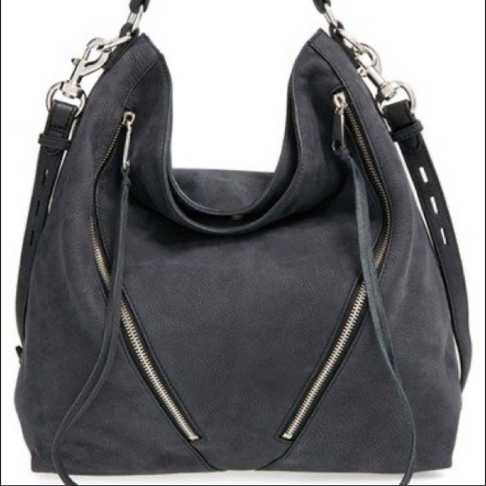 Rebecca Minkoff Black Suede Hobo Bag
